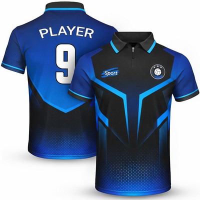 Personalized Men's Bowling Jersey with Zipper