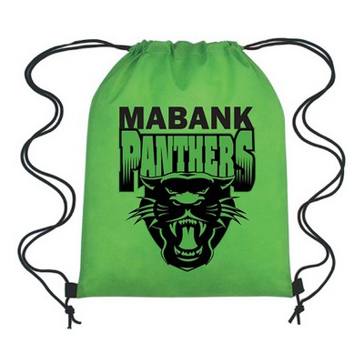 Reusable Non-Woven Drawstring Back Pack - 13" W x 16 1/2" H