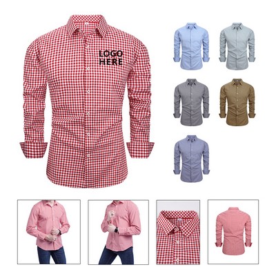 Low-Maintenance Gingham Button-Down Shirt